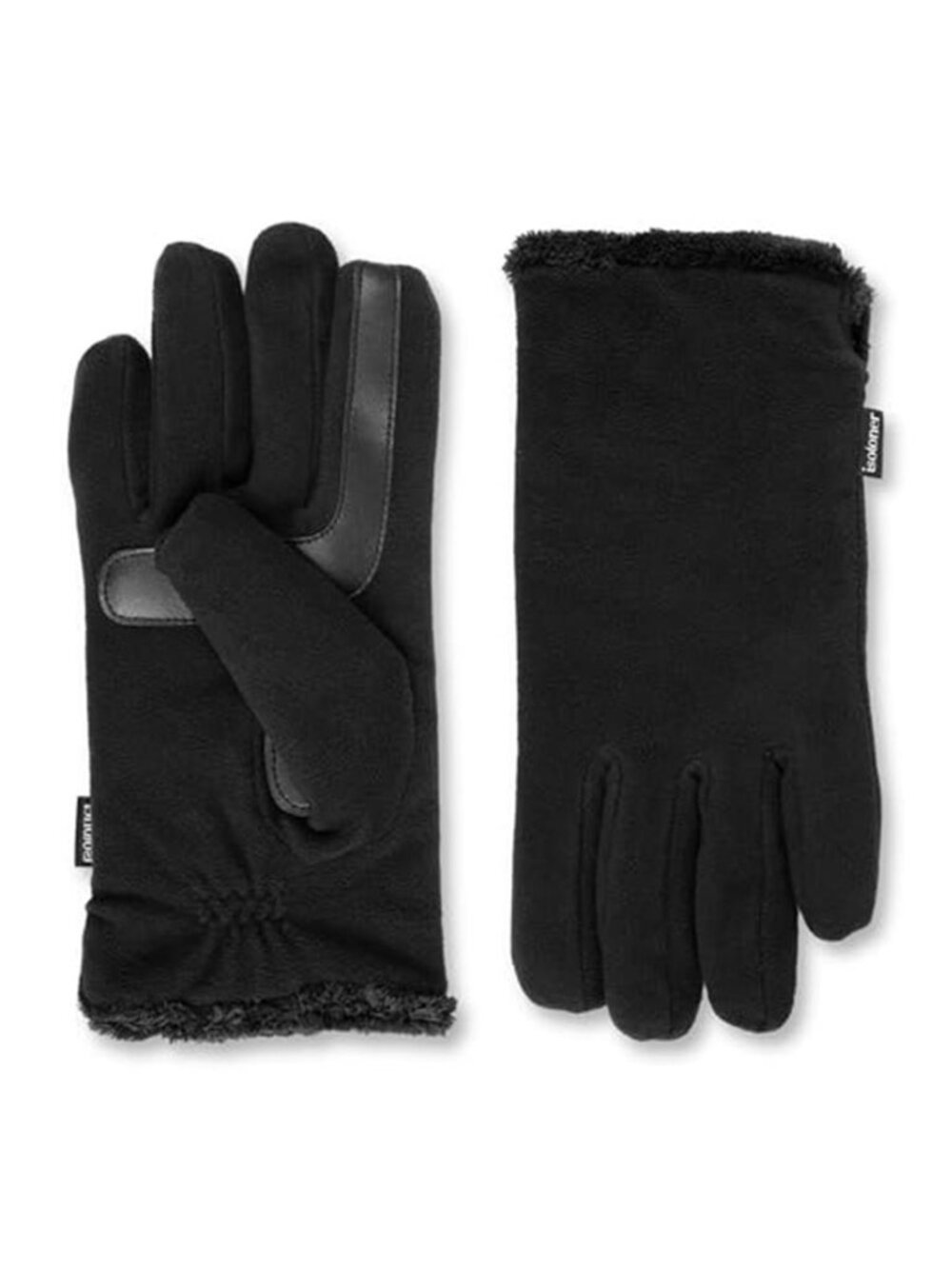 isotoner womens Stretch Fleece Gloves With Microluxe Lining and Smart Touch